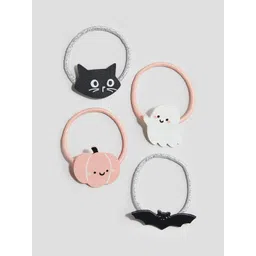 H&M 4-Pack Appliqud Hair Elastics image 1