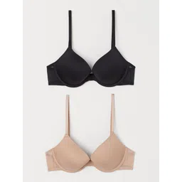 H&M Black & Beige Push-Up Bra Underwired Lightly Padded-0506098018-picture-31