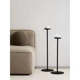 H&M Black Tall Metal Candle Holder-picture-19