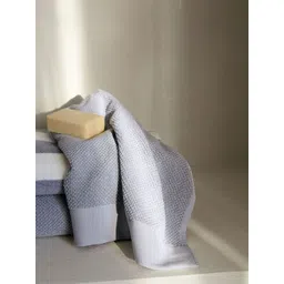 H&M Blue Cotton Terry Hand Towel-picture-29