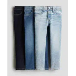 h&m Boys Mid Rise Cotton Straight Jeans-picture-11