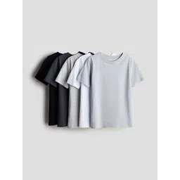 H&M Boys Pack Of 5 Pure Cotton T-Shirt-picture-25