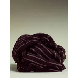 H&M Brown And Pink Pure Cotton Striped Bath Towel-image-10