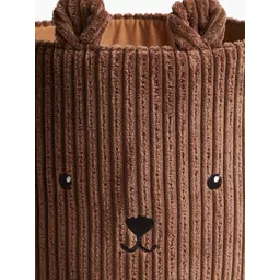H&M Brown Boys Small Jumbo Cord Storage Basket image 2