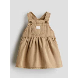 H&M Cotton Twill Dungaree Dress-picture-43