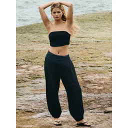 H&M Crinkled Balloon-Leg Trousers-picture-35