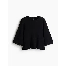 H&M Frill-Trimmed Pointelle-Knit Jumper-picture-27
