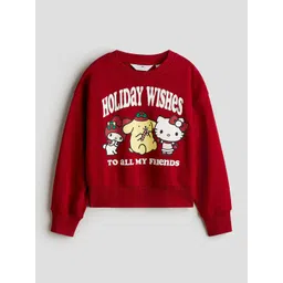 H&M Girls Oversized Printed Sweatshirt-picture-34