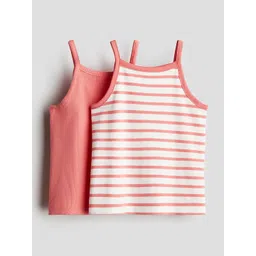H&M Girls Pack of 2 Cotton Strappy Tops-picture-11
