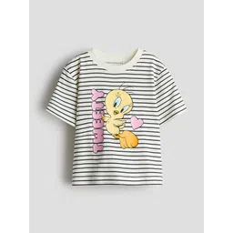 H&M Girls Print-Motif Pure Cotton T-Shirt-picture-30