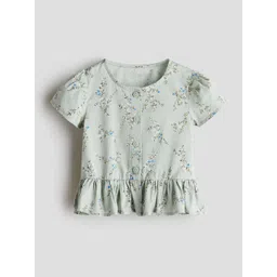 H&M Girls Short-Sleeved Pure Cotton Blouse-picture-50