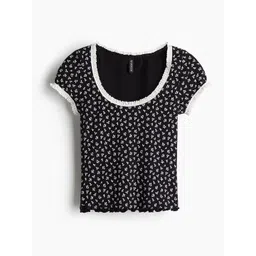 H&M Lace-Trimmed Top-picture-27