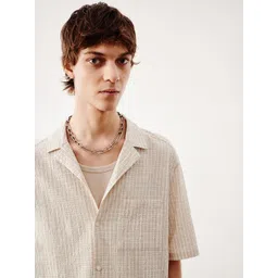 H&M Loose Fit Seersucker Resort Shirt-picture-17