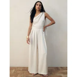 H&M One-Shoulder Satin Jumpsuit-picture-34