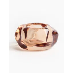 H&M Orange And Brown Glass Tealight Holder-image-47