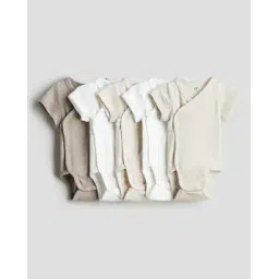 h&m pack of 5 Short-Sleeves V-Neck Bodysuit-picture-15