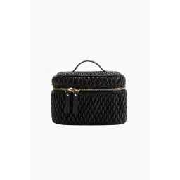 H&M Quilted Boxy Make-Up Bag - Black-picture-48