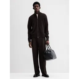 H&M Regular Fit Pure Woollen Zip-Through Cardigan-picture-23