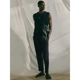 H&M Relaxed Fit Cotton-Blend Twill Trousers-picture-12