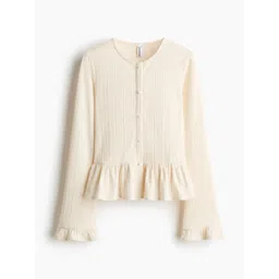 H&M Rib-Knit Peplum Cardigan-picture-27