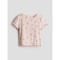 H&M Ribbed Cotton Jersey Top image 1