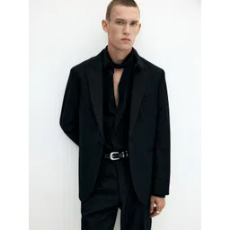 H&M Slim Fit Wool-Blend Tuxedo Jacket image 1