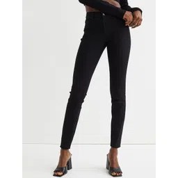 H&M Women Black Curvy Low Jeggings-picture-36
