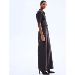 H&M Women Grey Regular Trousers-picture-26