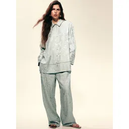 H&M Women Jacquard-Weave Trousers-picture-38