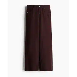 h&m Women Mid Rise Wide Leg Trousers-picture-11