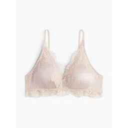H&M Women Padded Soft Microfibre & Lace Bra-picture-43