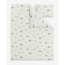 h&m Printed Single Duvet Cotten Cover Set image 2