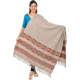 handycraft shawls Women's Woollen Shawl (Multi-Coloured)-picture-38