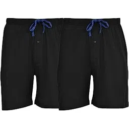 hanes Men's 2-Pack Cotton Knit Short (Black/Black, Size X-Large)-picture-15