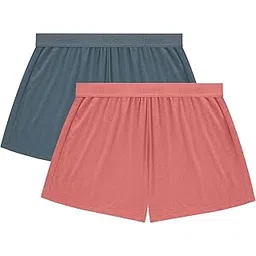 hanes Women's Originals Supersoft Sleep Shorts, Comfywear Lounge Shorts, 3.25", 2-Pack image 1