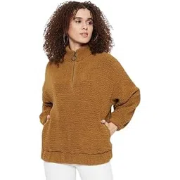 hang & wear Full Sleeves Fur Sweatshirt for Women | Warm Sweatshirt | Hoodies for Women | Stylish Winter Wear Dress for Women-picture-37