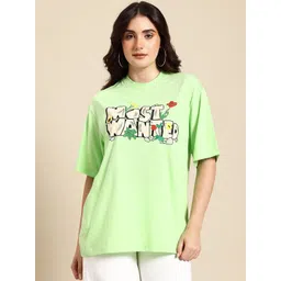Hang and wear Printed Drop-Shoulder Sleeves Relaxed Fit Pure Cotton T-shirt-picture-36