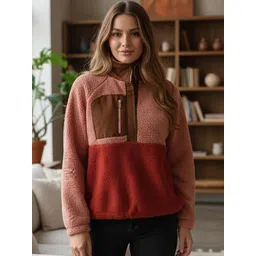 Hang and wear Women Colourblocked Sweatshirt-picture-17