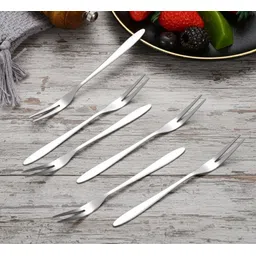 haniza 6 fruit fork set Stainless Steel Fruit Fork Set-picture-28
