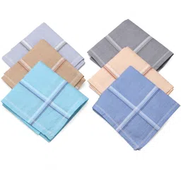 Hanky Men's 100% Cotton Striped Handkerchief ["Multicolor"] Handkerchief-picture-10