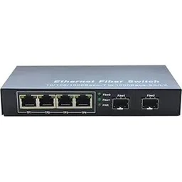 Hanutech 10/100/1000Mbps Unmanaged 2SFP 4RJ45 Etherent to Fiber Optic Switch Gigabit Media Converter 1000Mbps Fiber Optical Trasnceiver Switch-picture-14