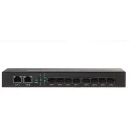HANUTECH Gigabit Fiber Switch- 8 SFP 2 Ethernet Fiber Optic Converter 2 Ports 1000 Mbps Network Switch-picture-18