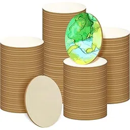 Haoser 100 Pcs 1 Inch Round Wood Circles – Unfinished Wooden Discs – Blank Natural Wood Cutouts for DIY Crafts, Painting, Wedding, Home Decoration, Art Supplies (2 Inch)-picture-24