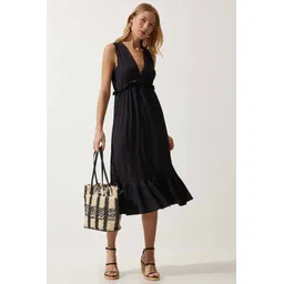 Happiness istanbul Fit & Flare Midi Dress-picture-15