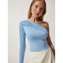 Happiness istanbul One Shoulder Fitted Top-picture-36