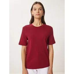 Happiness istanbul Women Drop-Shoulder Sleeves Pockets T-shirt-picture-16