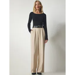 Happiness istanbul Women High-Rise Parallel Trouser-picture-42