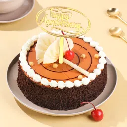 Happy Anniversary Butterscotch Cake-picture-26