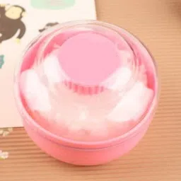 happy baby Powder Container Soft Touch for Baby Talcum Powder Storage Puff Box (PINK)-picture-11