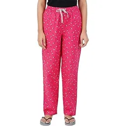 happy bunny Premium Cotton Printed Night Pant for Women, Non-Stretchable Ankle Length Pyjama, Regular Fit Comfort, Breathable, Soft, Home Sleep Wear-picture-48